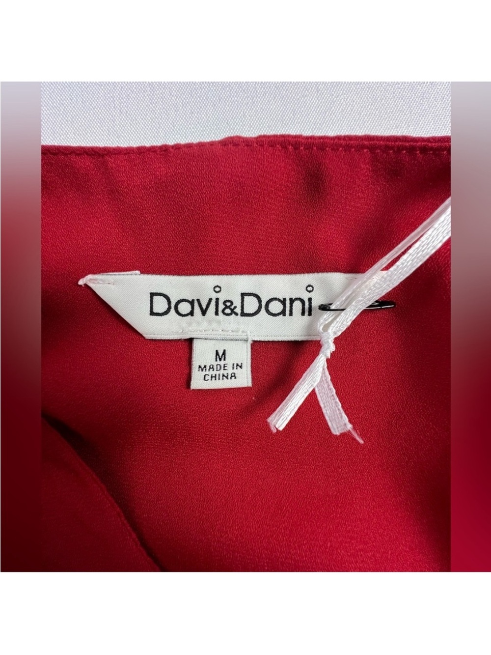 DAVI & DANI Red Ruffle Button-Front Blouse - Picture 8 of 8